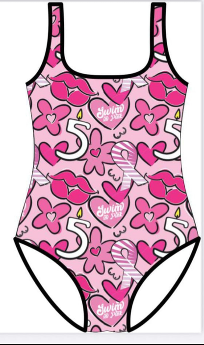 Swim in pink 2025 edition short sleeved swimsuit